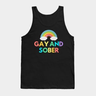 Gay And Sober Alcoholic Addict Recovery Tank Top